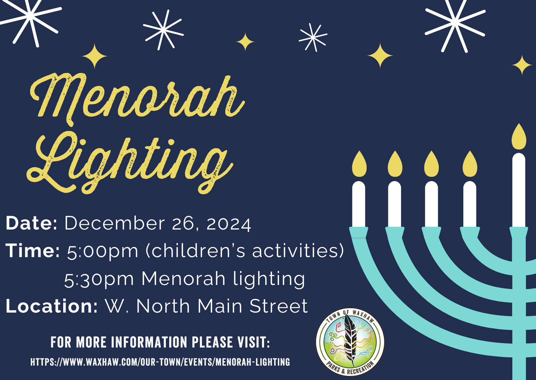 Menorah Lighting 2024